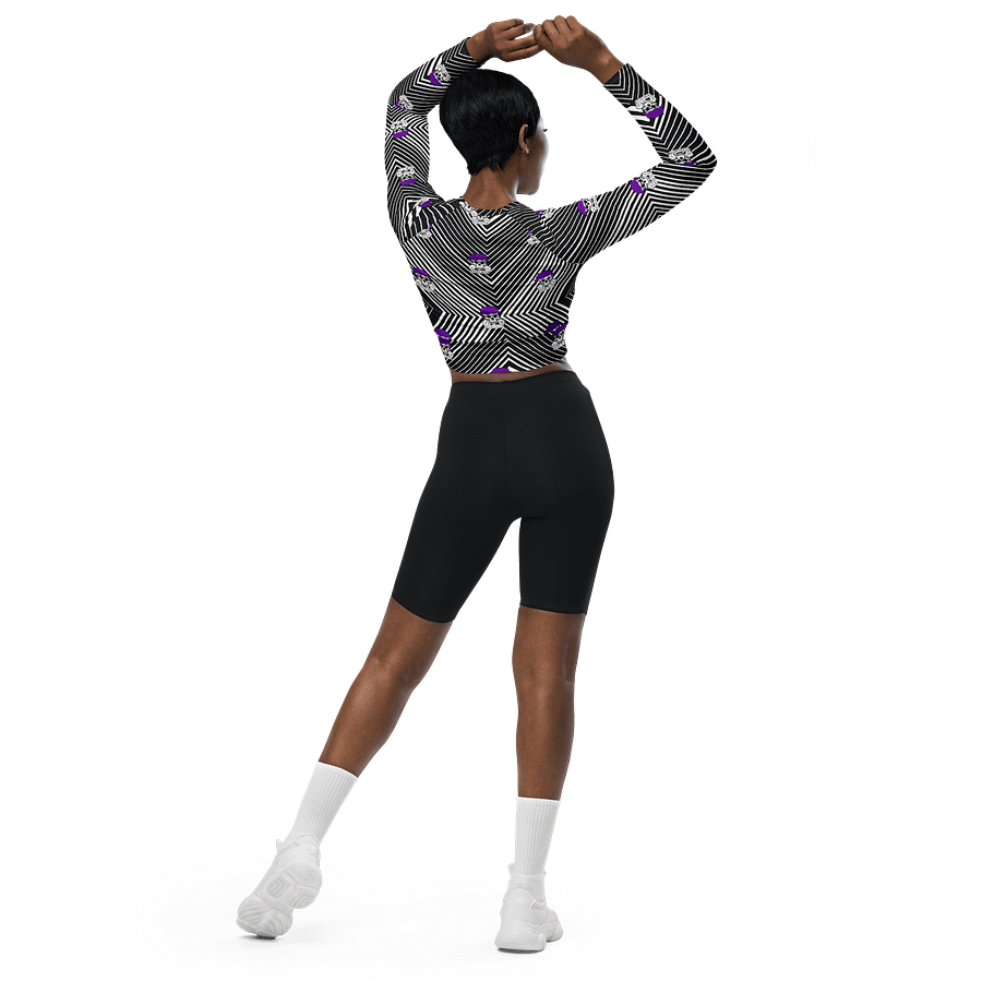 Enigma Nation All-Over Print Recycled Long Sleeve Crop Top product image (5)