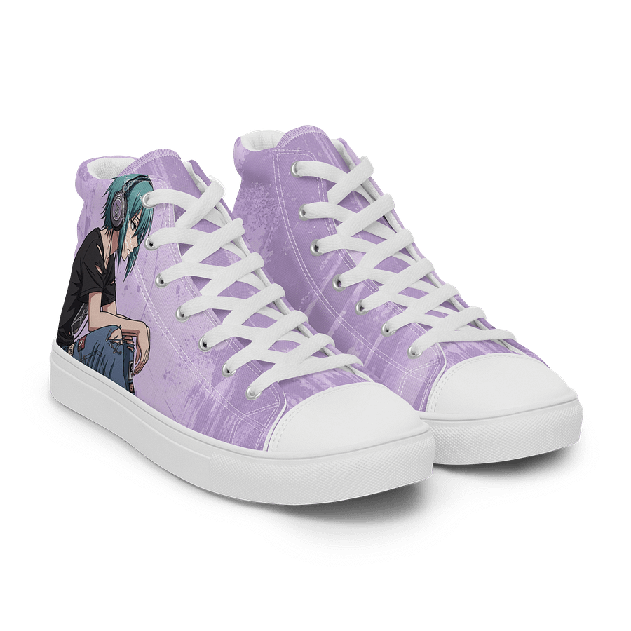 Anime Vibes Purple Canvas High Tops product image (8)