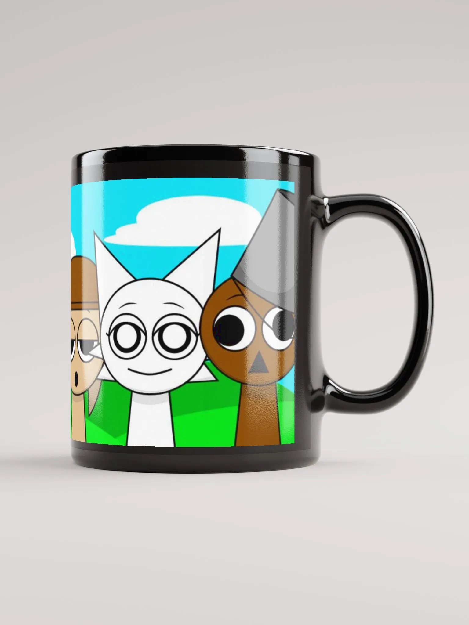 Black Glossy Mug Sprunki series product image (7)