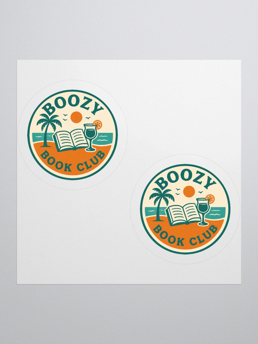 Boozy Book Club Beach Day Stickers product image (1)