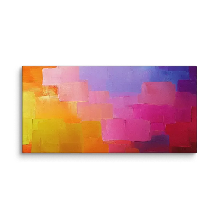 Sunset Spectrum - Abstract Canvas Landscape Print product image (1)