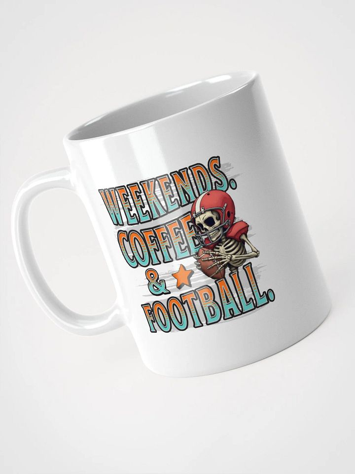 Weekends Coffee And Football Skeleton Warrior Mug product image (2)