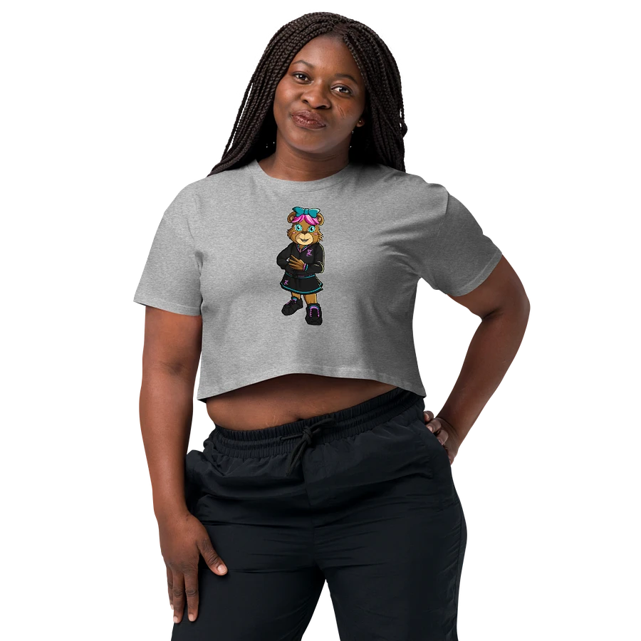 Standing Girl Bear AS Color Women's Crop Top product image (29)