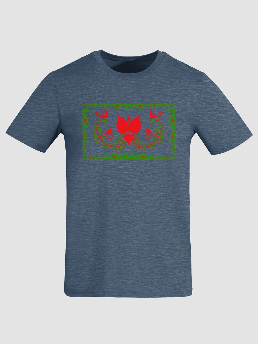 Made In Hungary Folk Art Birds Organic T-Shirt product image (1)