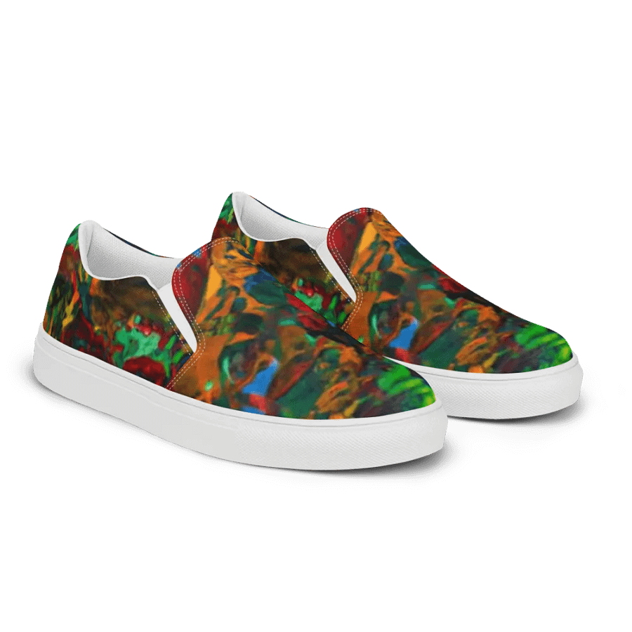 Vibrant Fusion: Abstract Canvas Shoes product image (6)