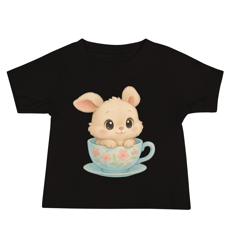 Floral Rabbit in Teacup Baby Tee product image (5)
