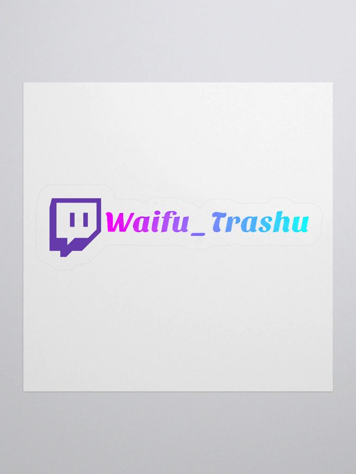 Waifu_Trashu Gradient Logo Stickers product image (2)