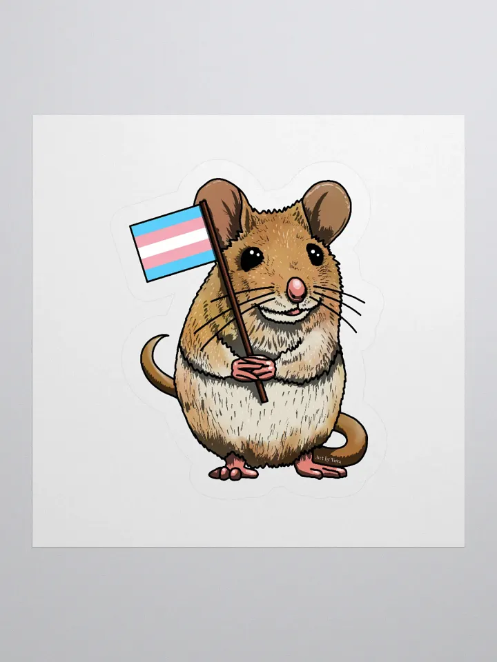 Trans Mouse Kiss Cut Stickers product image (1)