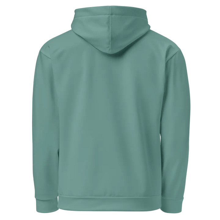 Plain Medium Teal Green Soft Summer Unisex Recycled Polyester Heavyweight Premium Hoodie by Treasure Pie product image (2)