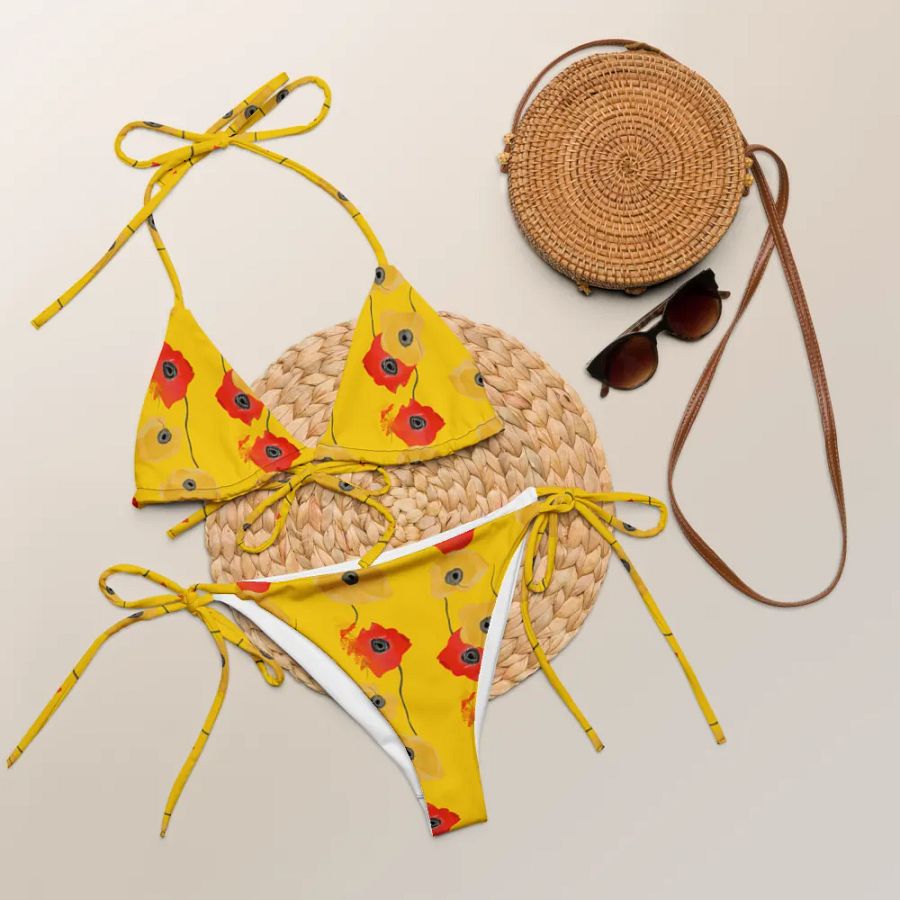 Sunburst Blooms String Bikini Set product image (5)