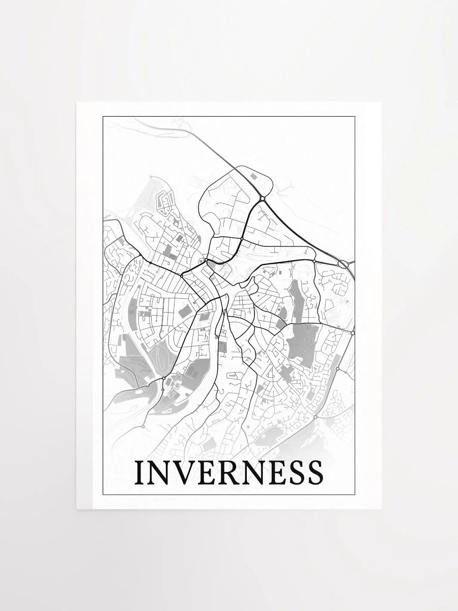 Inverness, Scotland, city map print product image (4)