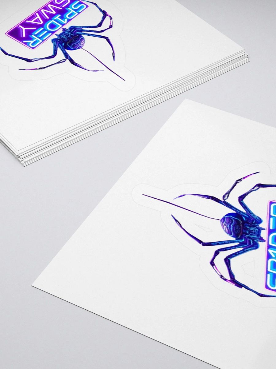 Neon Spider Kiss Cut Stickers product image (4)