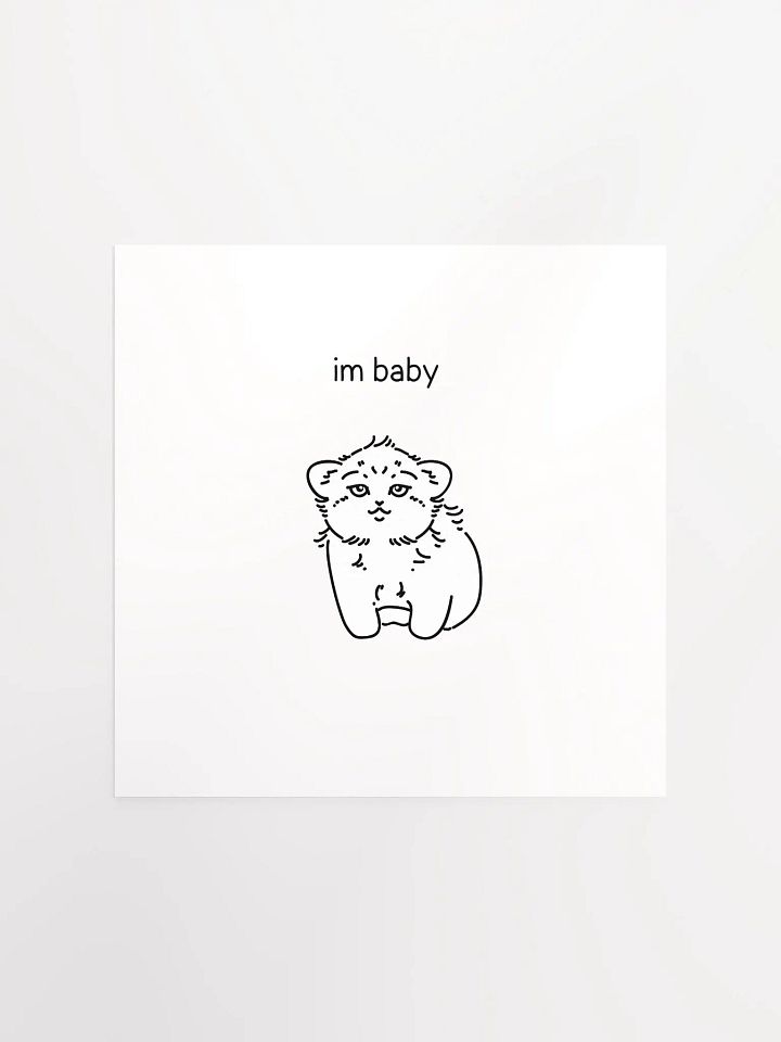 I'm Baby Manul - Matte Poster product image (1)