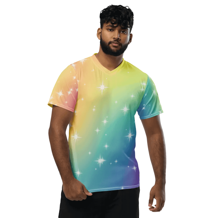 Rainbow Sparkle Jersey Shirt product image (11)
