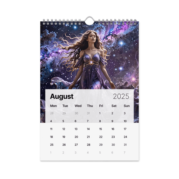 Celestial Goddess in the Cosmic Realm calendar 2025 product image (2)