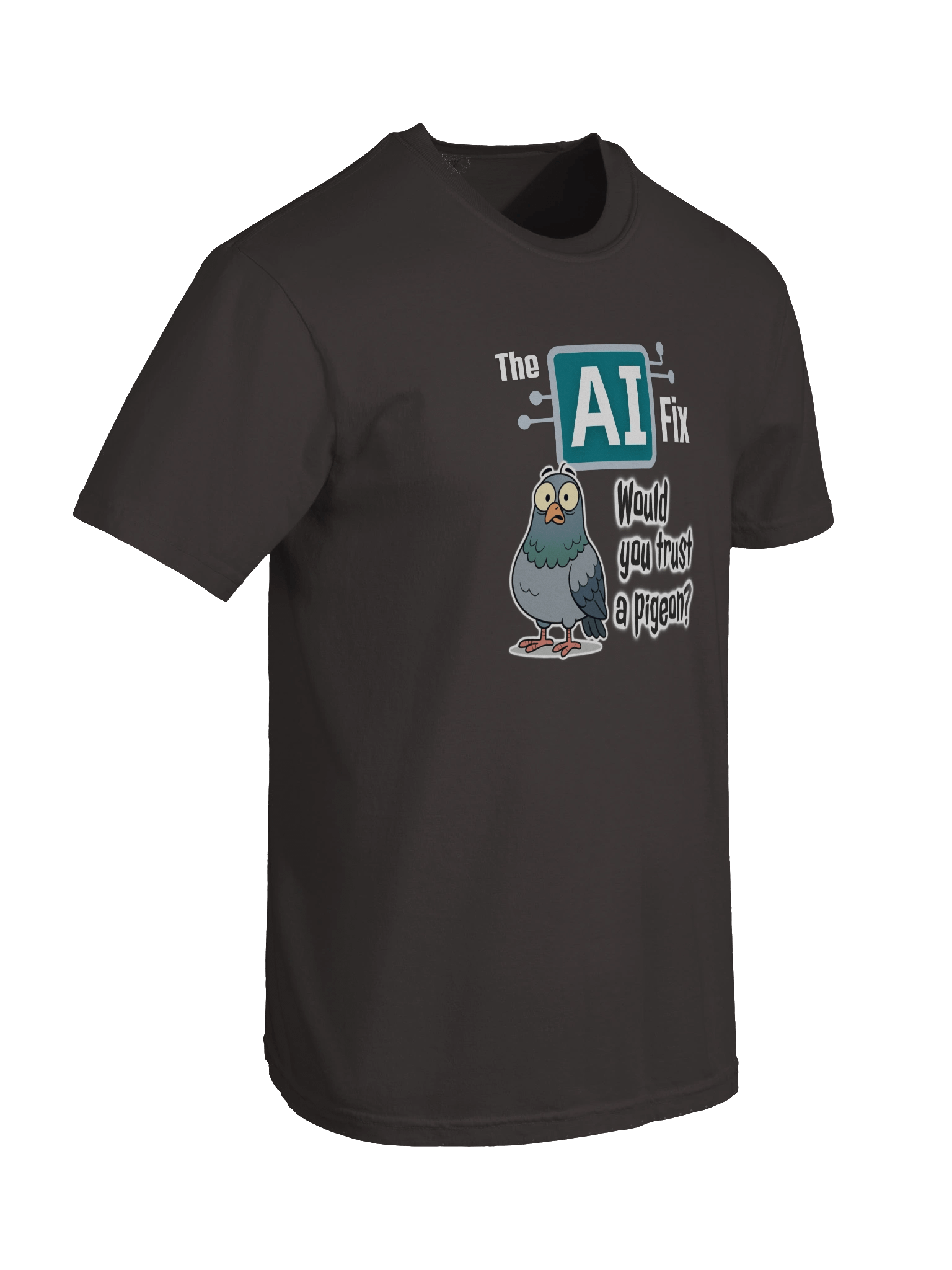 The AI Fix: Would you trust a pigeon? T-Shirt product image (8)