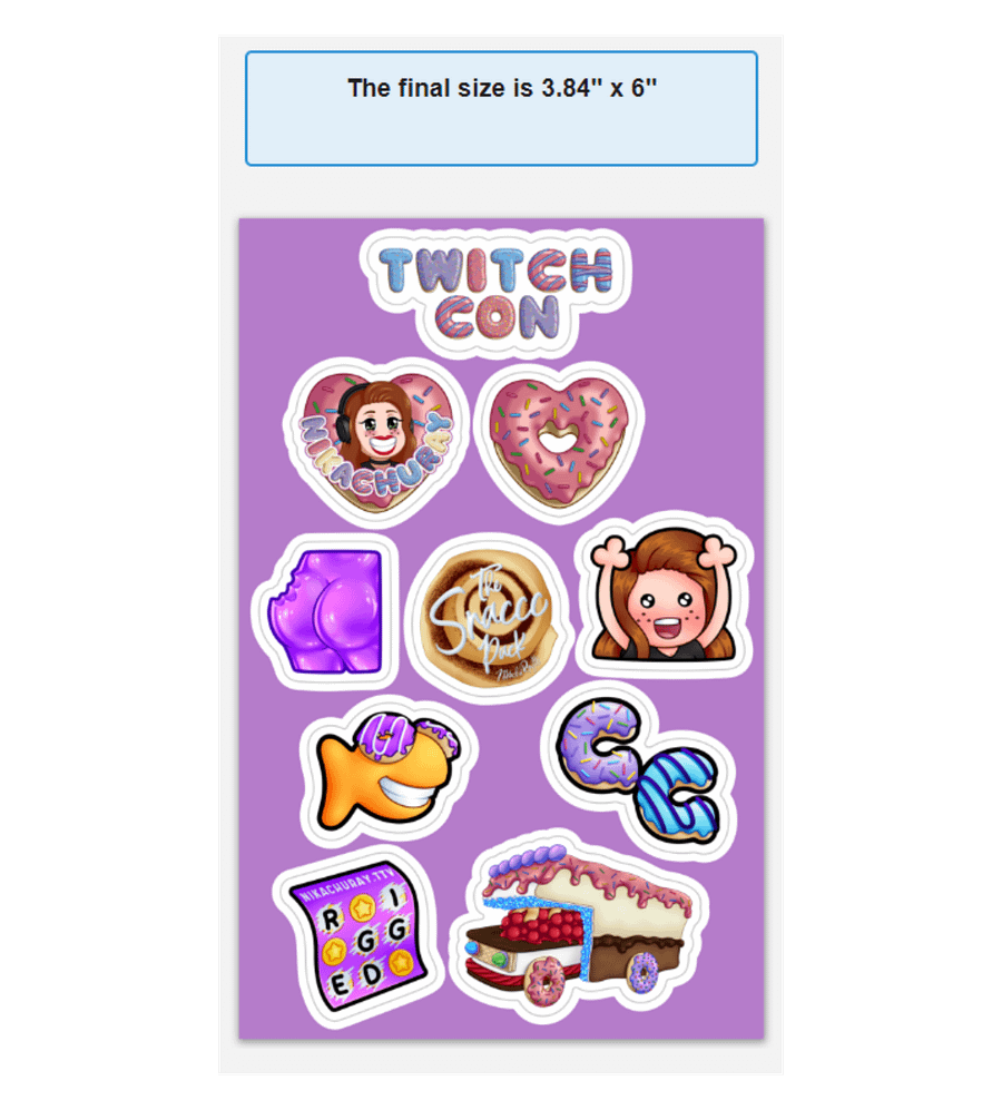 TwitchCon Sticker Sheet product image (1)