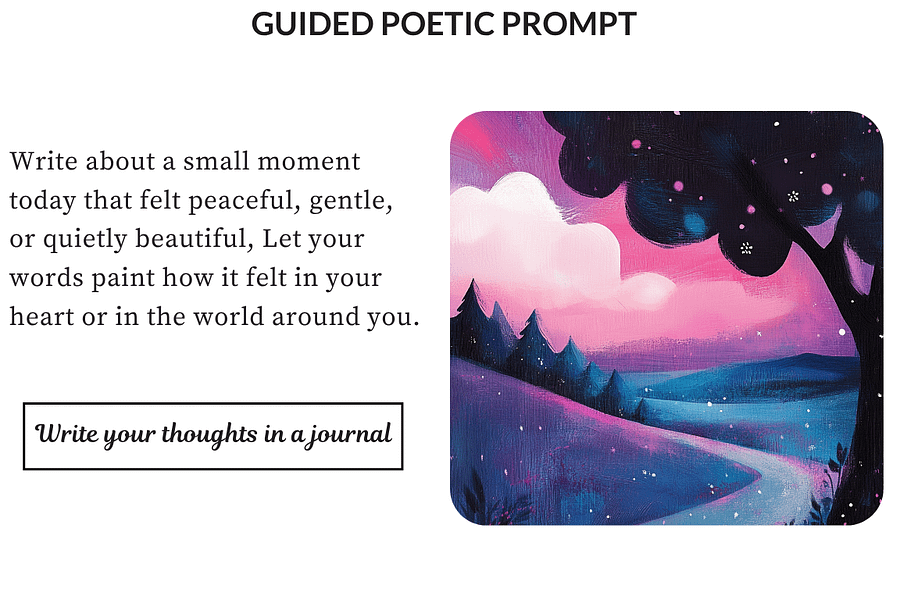 Guided Poetic Prompt Card- #2 product image (1)