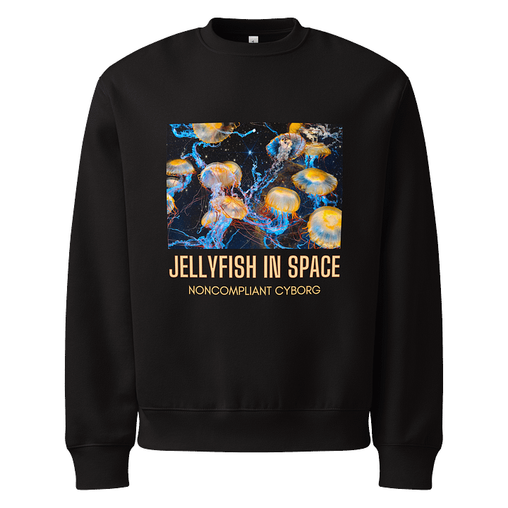Jellyfish in Space with text Sweatshirt product image (5)