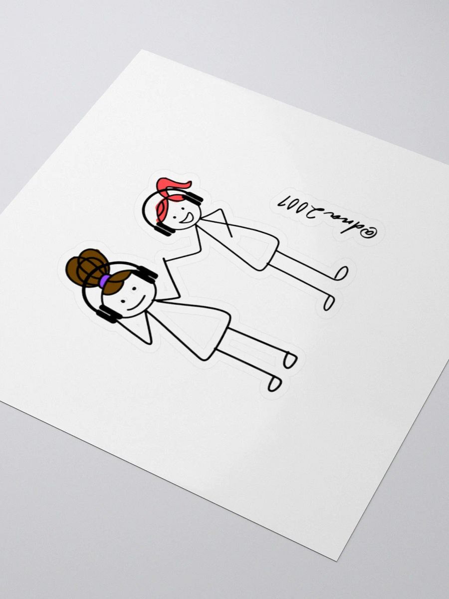 Dallas and Andrea Sticker product image (3)