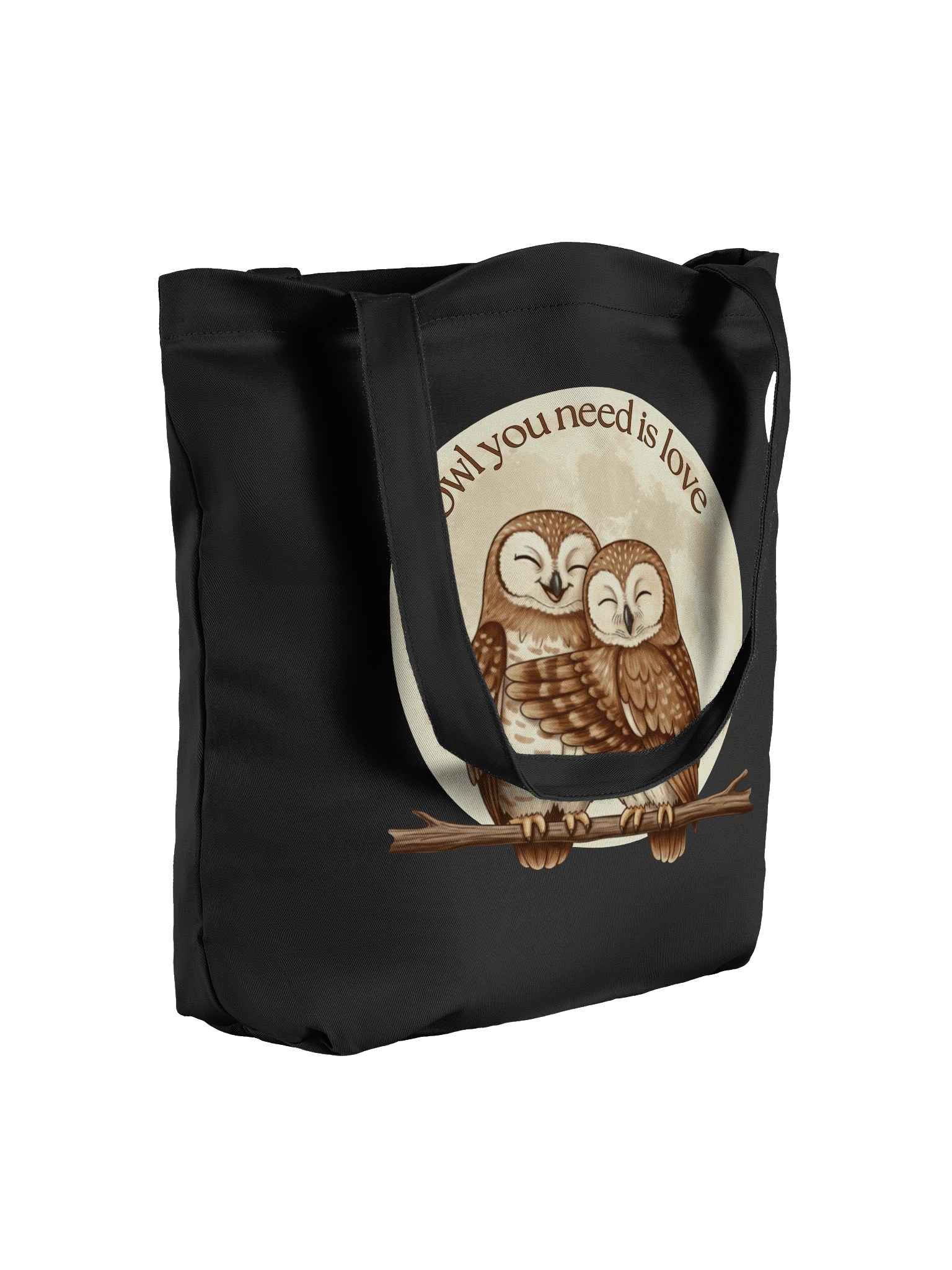 Eco-friendly tote bag: Owl Love product image (4)