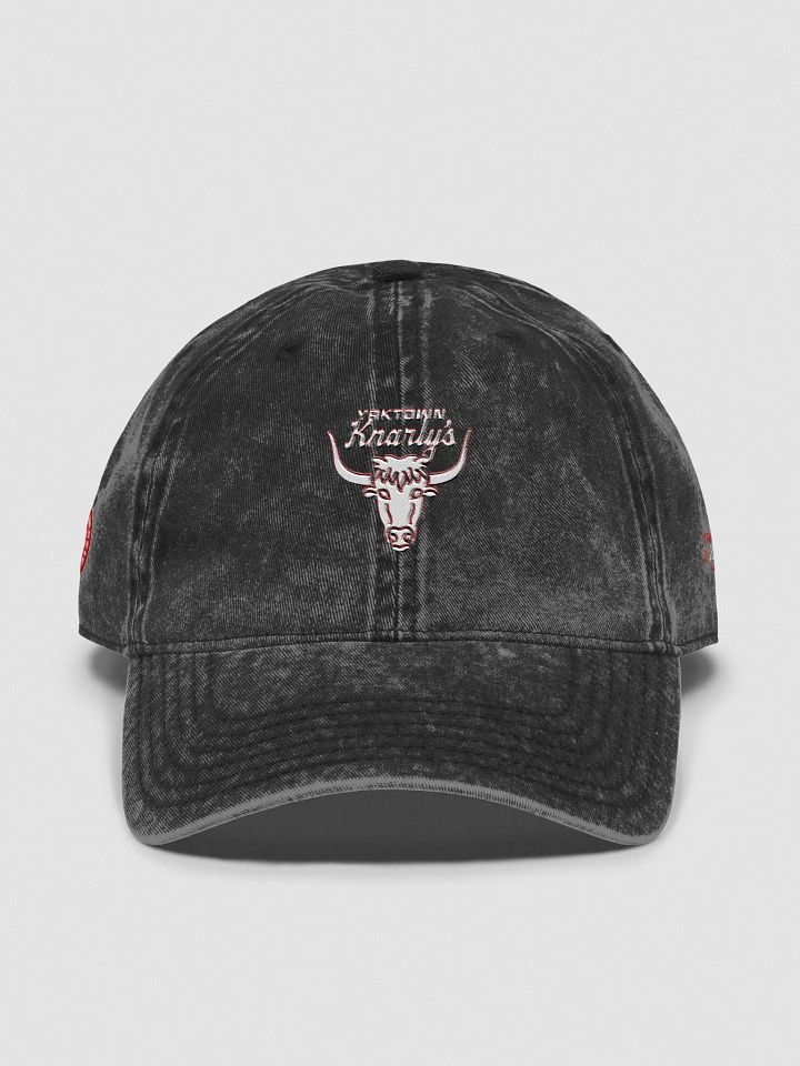 Yaktown Knarly's Vintage Dad Cap (Black/red) product image (1)