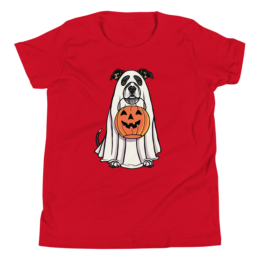Halloween American Pitbull Terrier(Black & White) Youth T-Shirt product image (5)