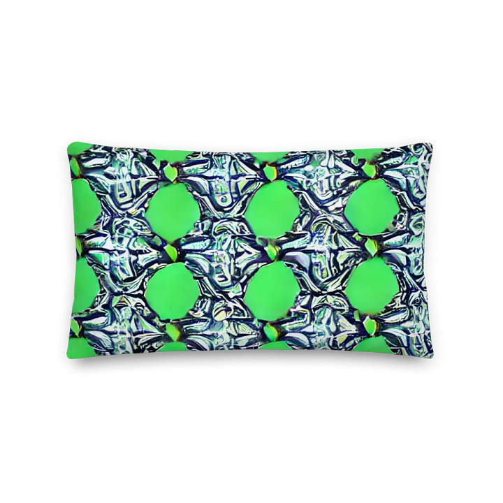 Kaleidoscope Green Circles Premium Pillow product image (2)