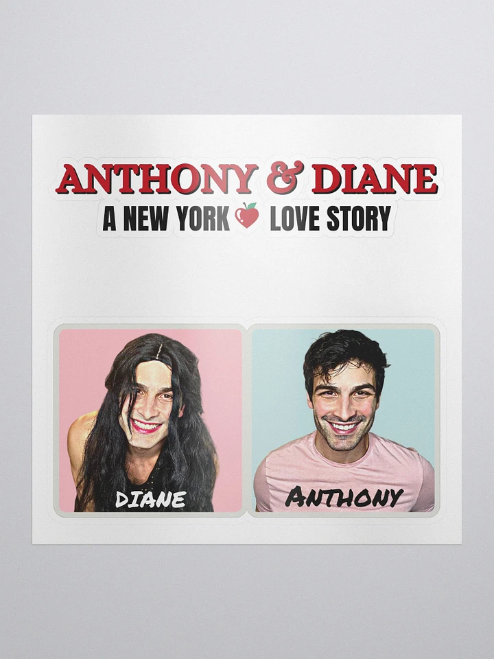 Anthony & Diane Sticker product image (1)