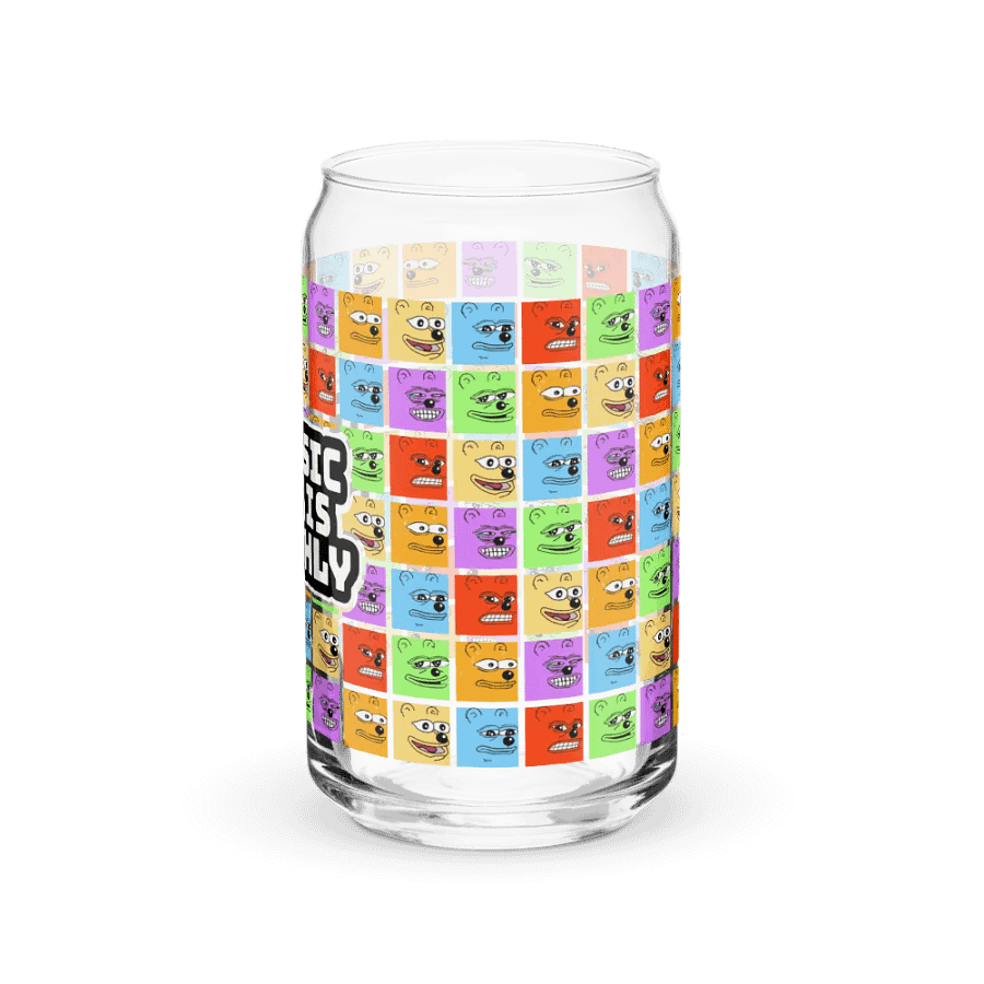 CTM Throwback Bear Tribute Can Glass product image (3)