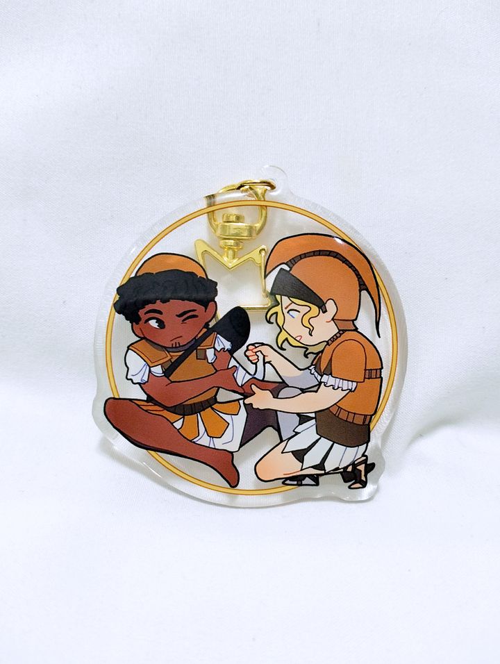 Achilles and Patroclus Acrylic Charm product image (1)
