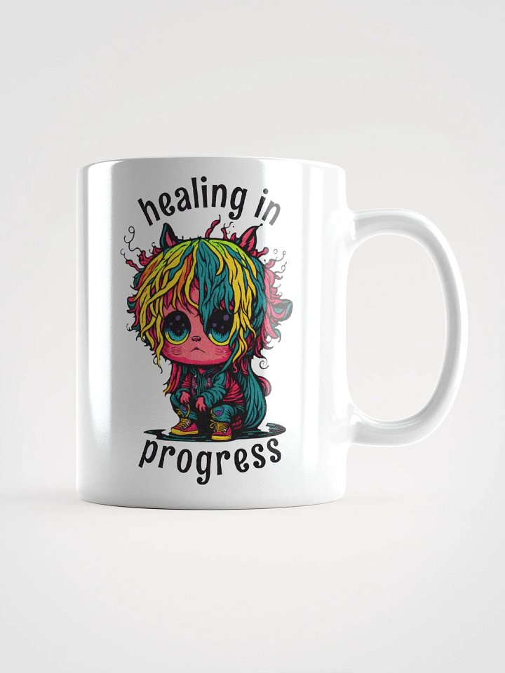 Quirky Misfits Graphic | White Coffee Mug | Healing In Progress product image (2)