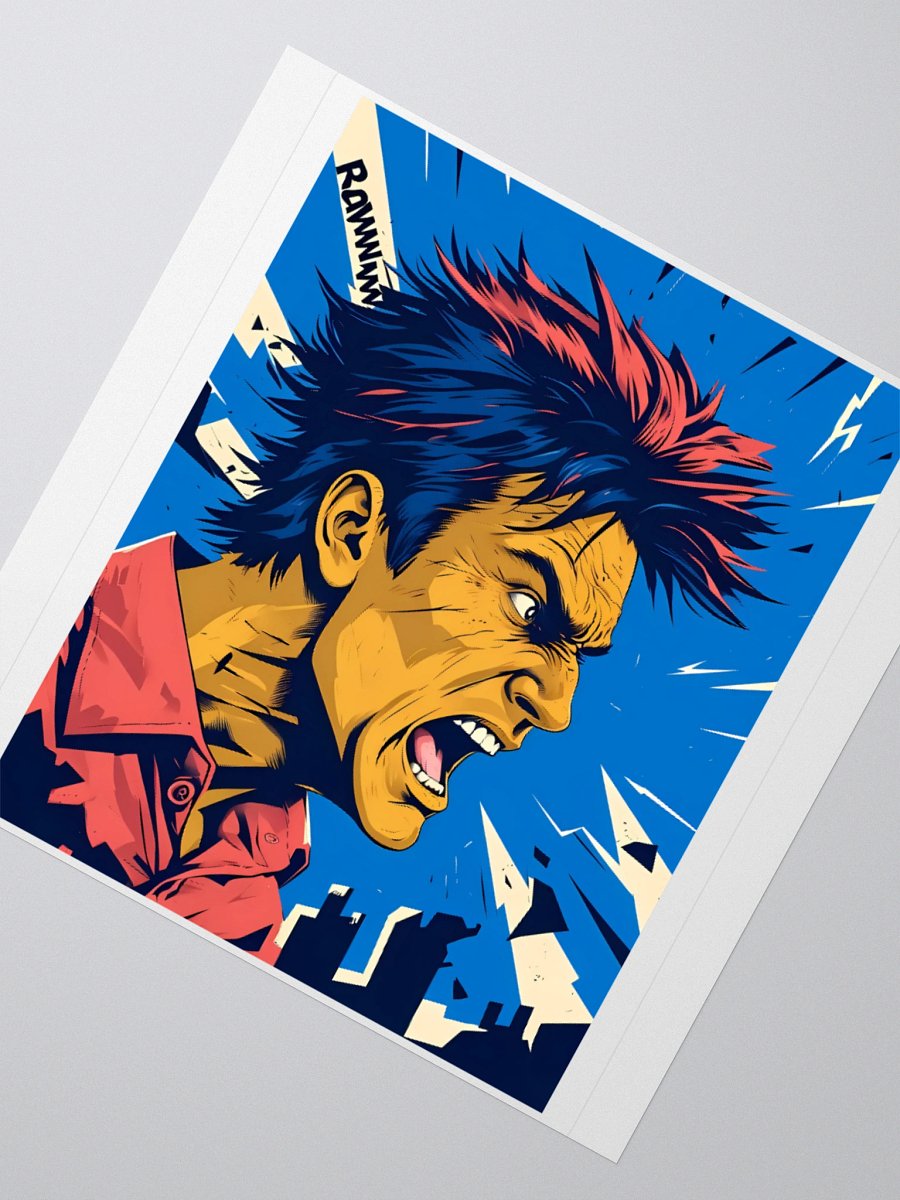 Screaming Rage | Rawww | Kiss Cut Sticker product image (5)
