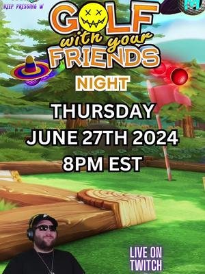 COME JOIN US FOR OUR COMMUNITY GOLF OUTTING!! #TWITCH #STREAMER #COMMUNITY #CapCut 
