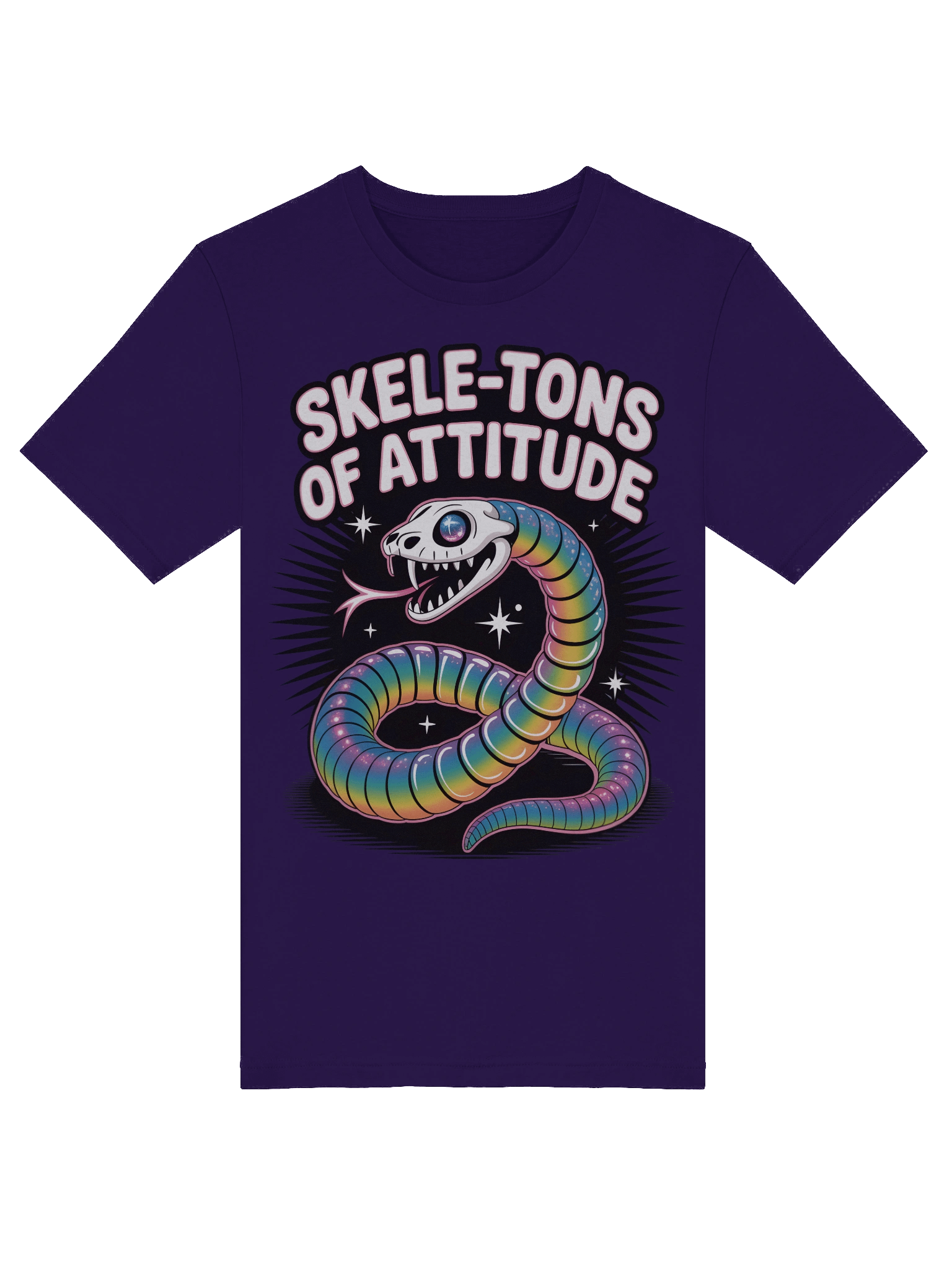 Rainbow Skull Snake T-Shirt product image (25)