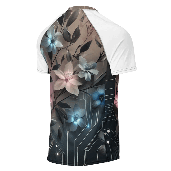 Floral Circuitry Men's Rash Guard | Ai Design product image (2)