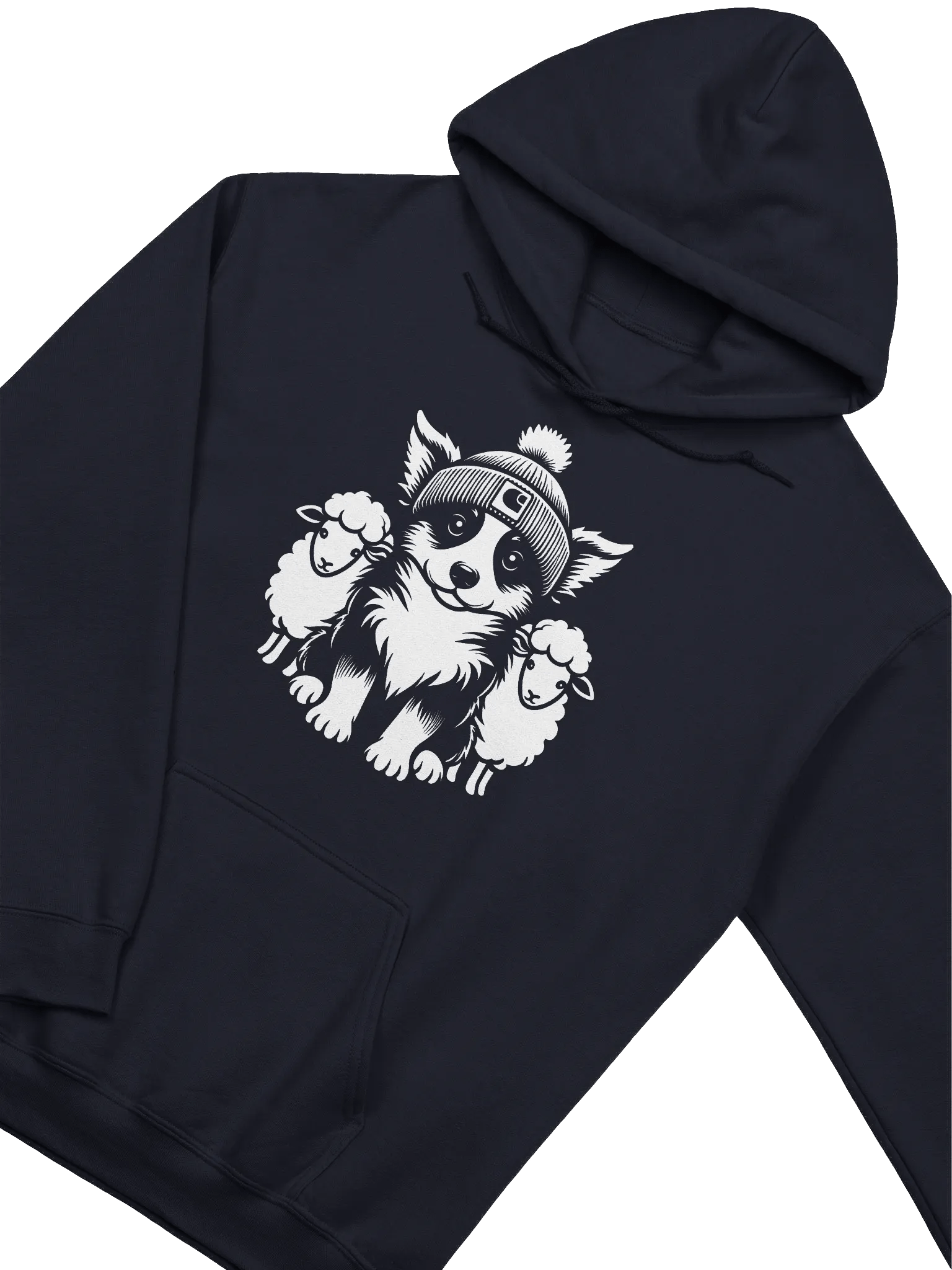 Cute Border Collie with Sheep Hoodie product image (2)