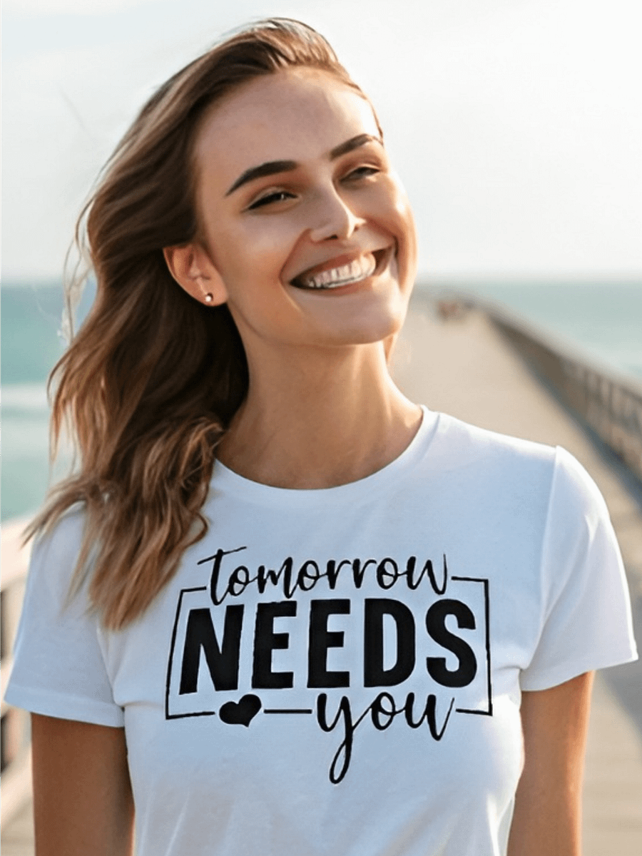 Tomorrow Needs You - Women's White T-Shirt product image (1)