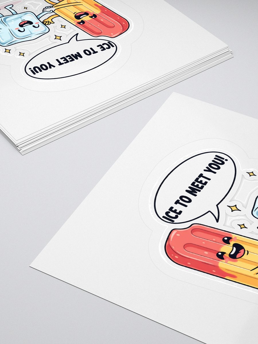 Ice to Meet You Kiss Cut Stickers product image (12)