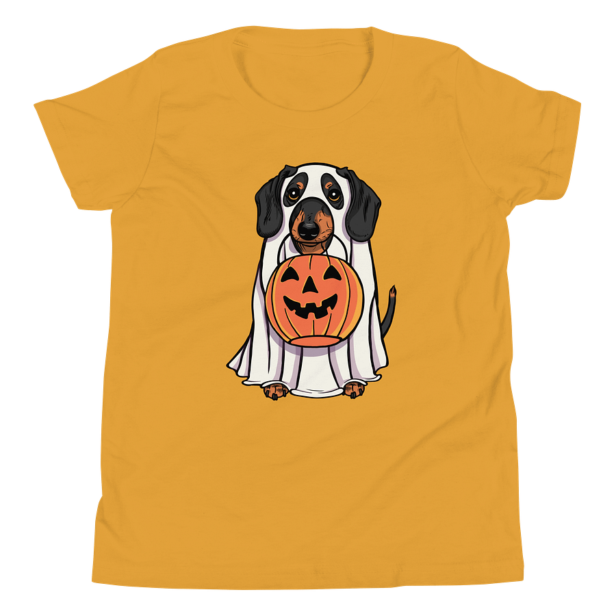 Halloween Dachshund(Black & Tan) Youth T-Shirt product image (20)