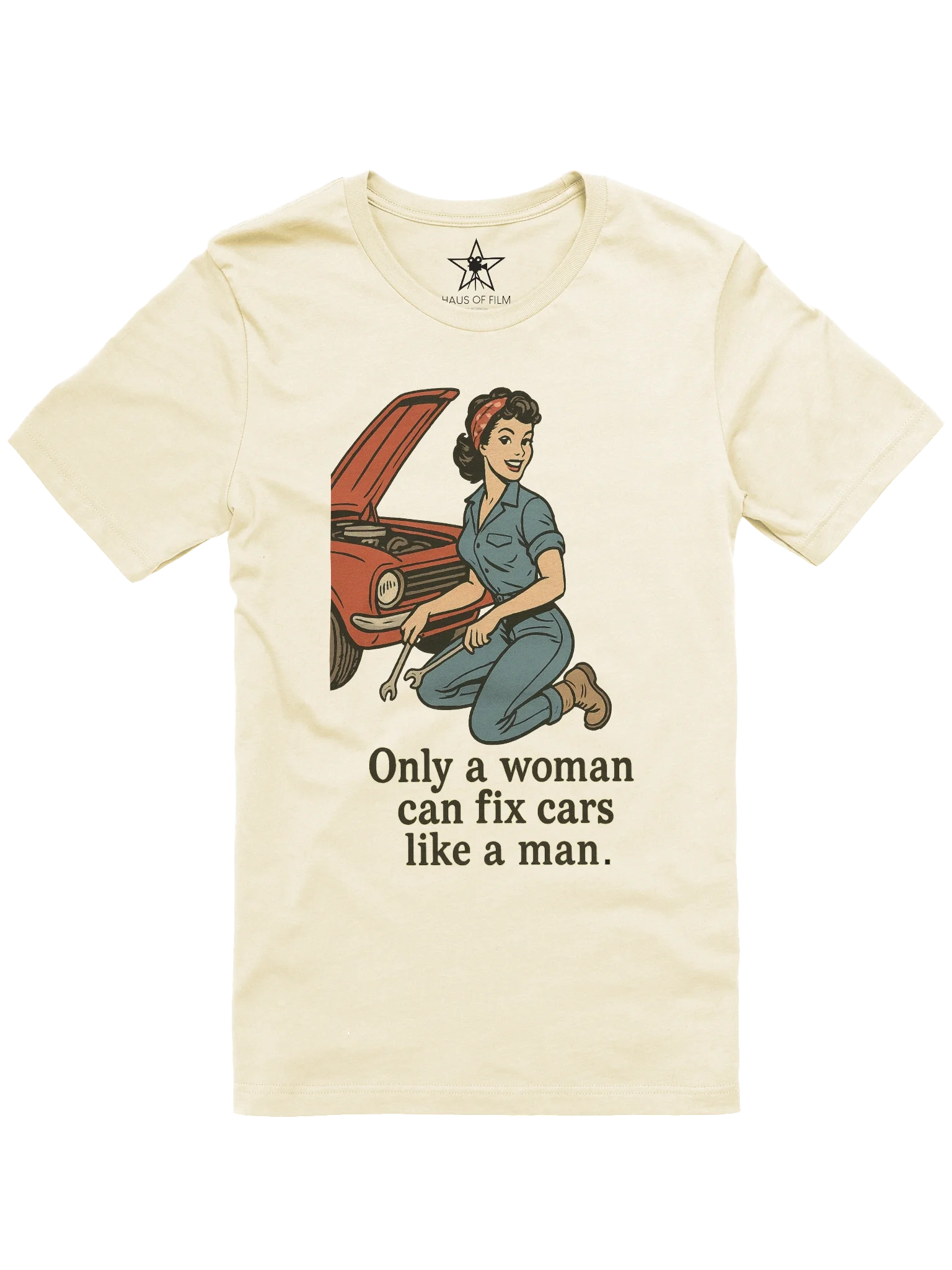 Mechanic Shop Pin-up Girl 1940's Retro Concert Tee Fit Unisex T-Shirt product image (85)