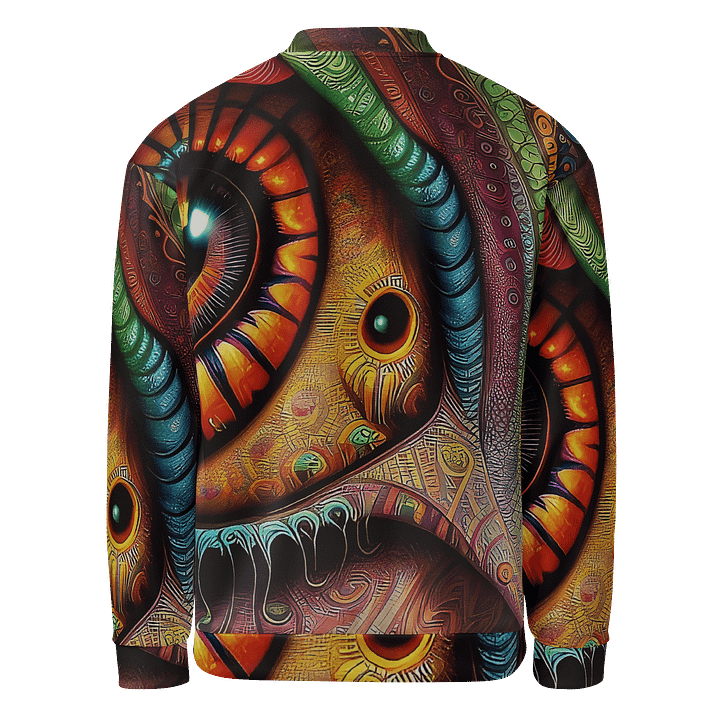 Abstract Eye Print Bomber Jacket product image (2)