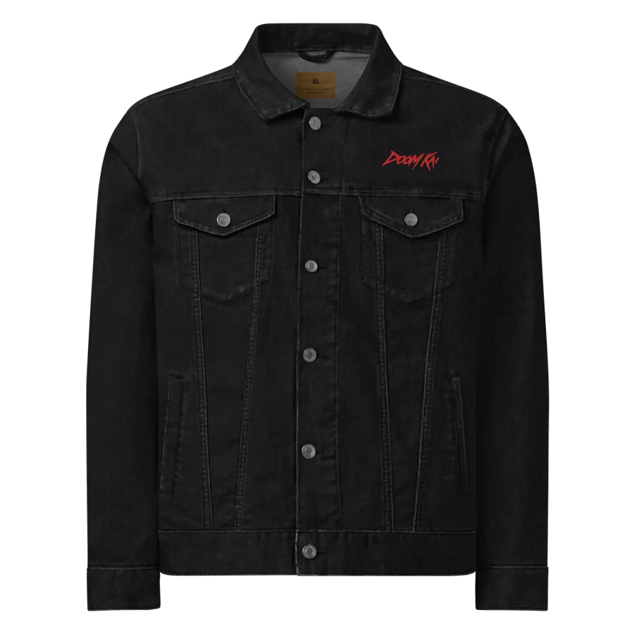 Signature Doom Kai [Red] Grunge Denim Jacket product image (1)