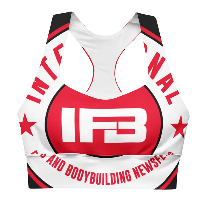 IFBNewsfeed.Org's All-Over Print Recycled Longline Sports Bra product image (1)