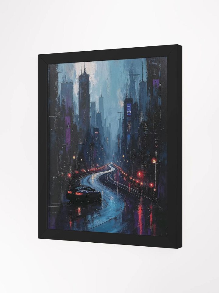 Neon Pursuit Framed Print product image (8)