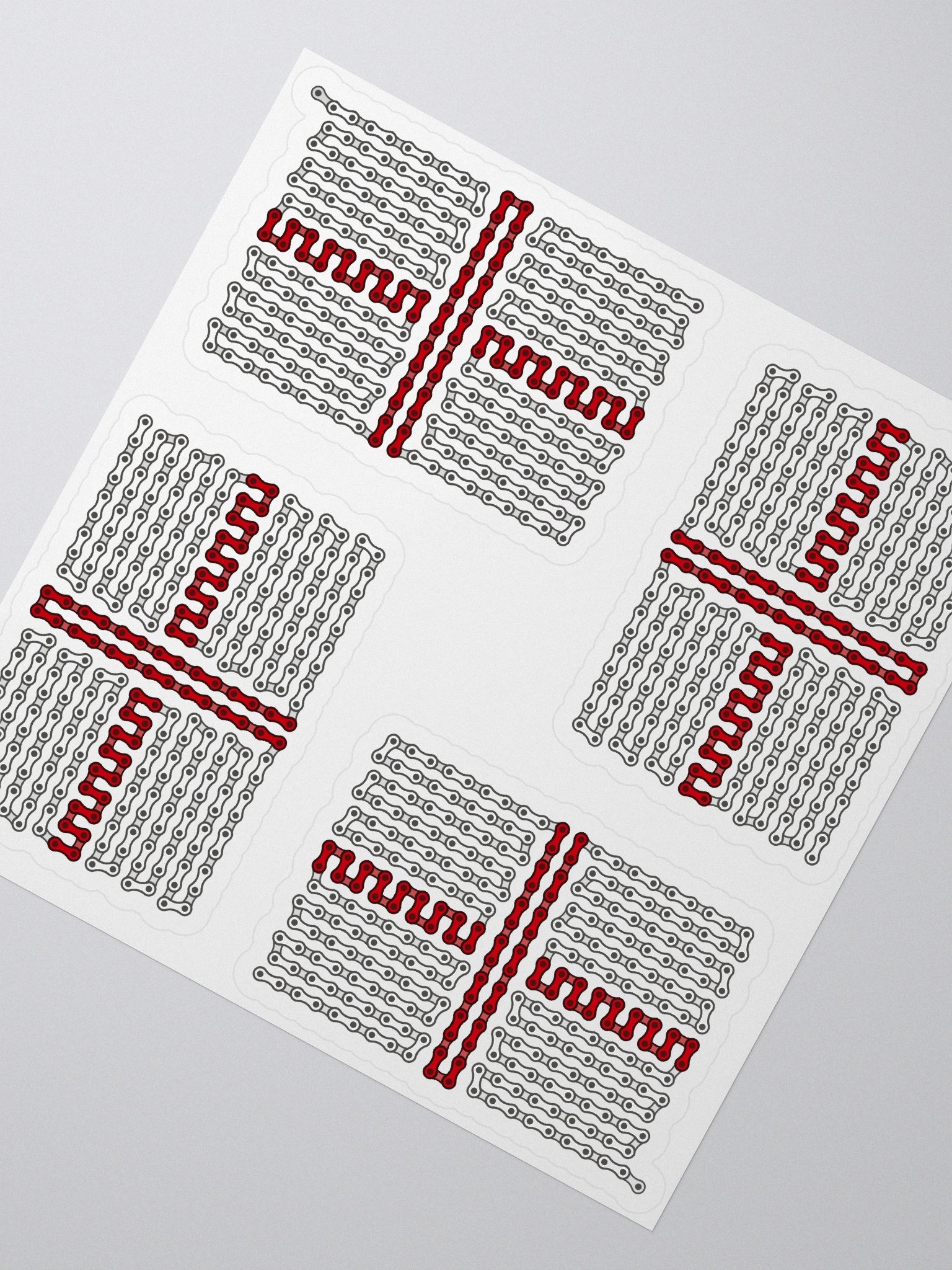 England Bike Chain Flag Sticker 4 Pack product image (2)