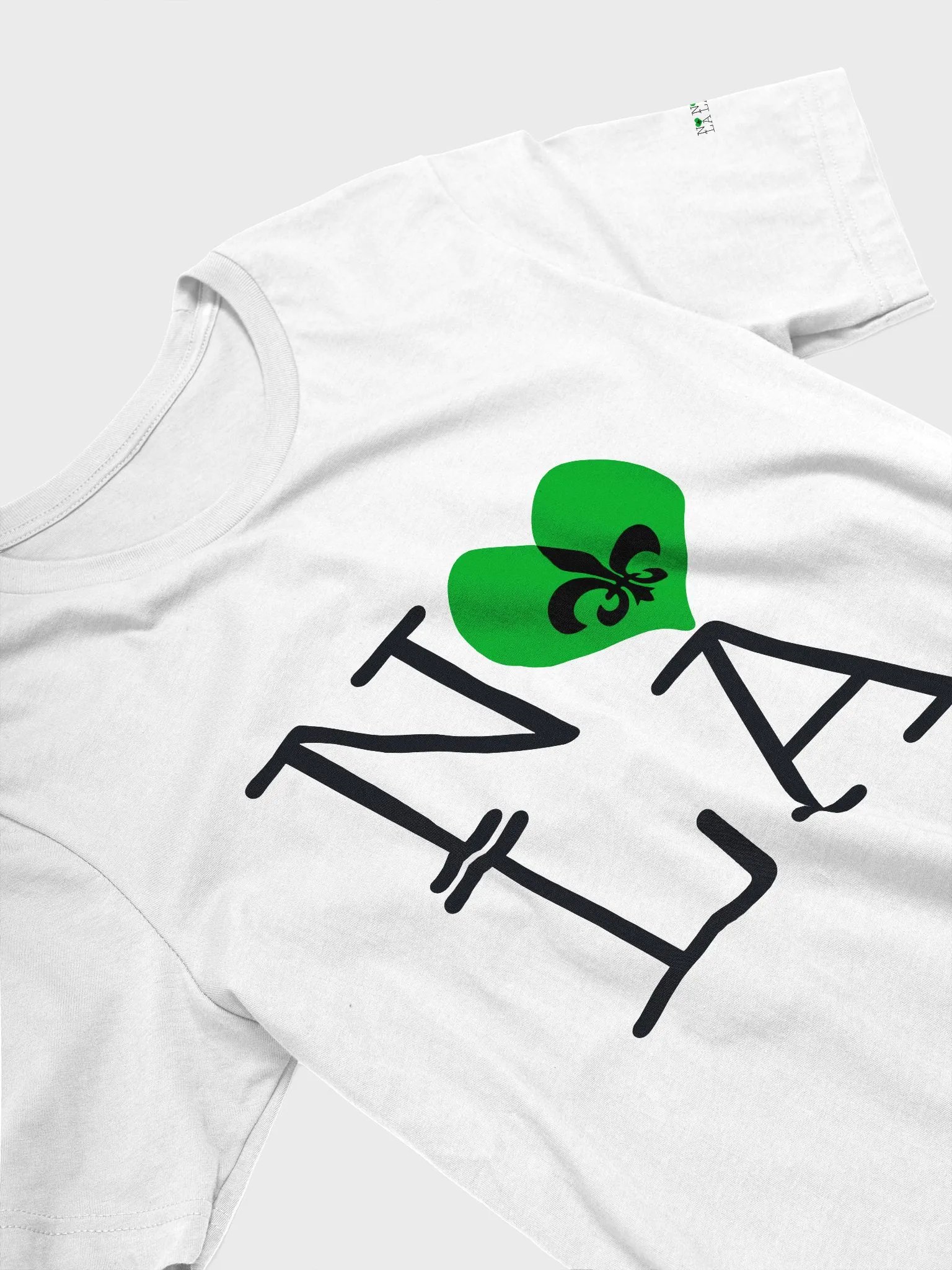 I LOVE NOLA **SUPERSOFT LEGACY TEE** (GREEN HEART LEGACY BACK + SLEEVES) product image (29)