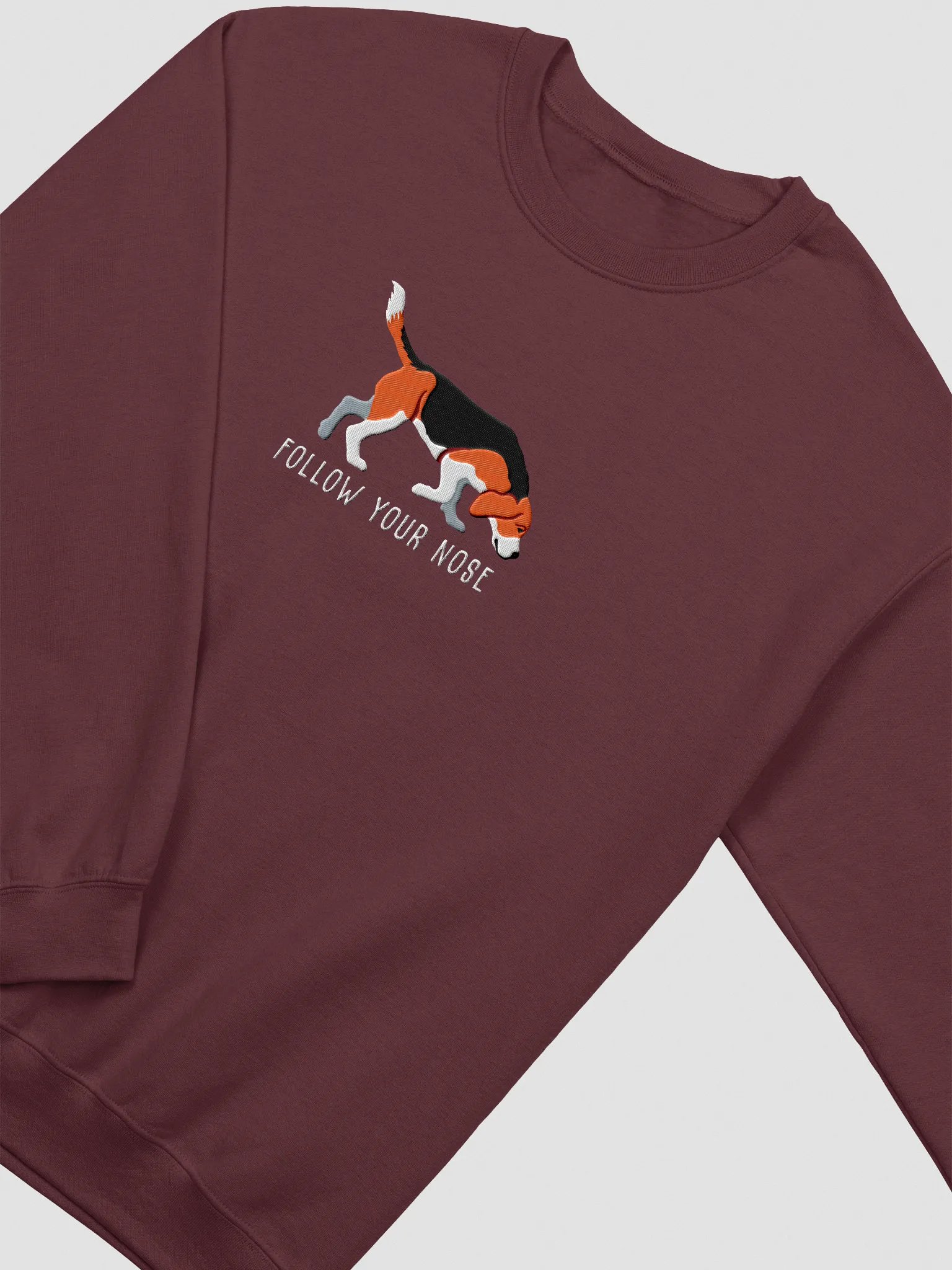 Follow Your Nose Sweatshirt (Embroidered) of a Beagle product image (6)