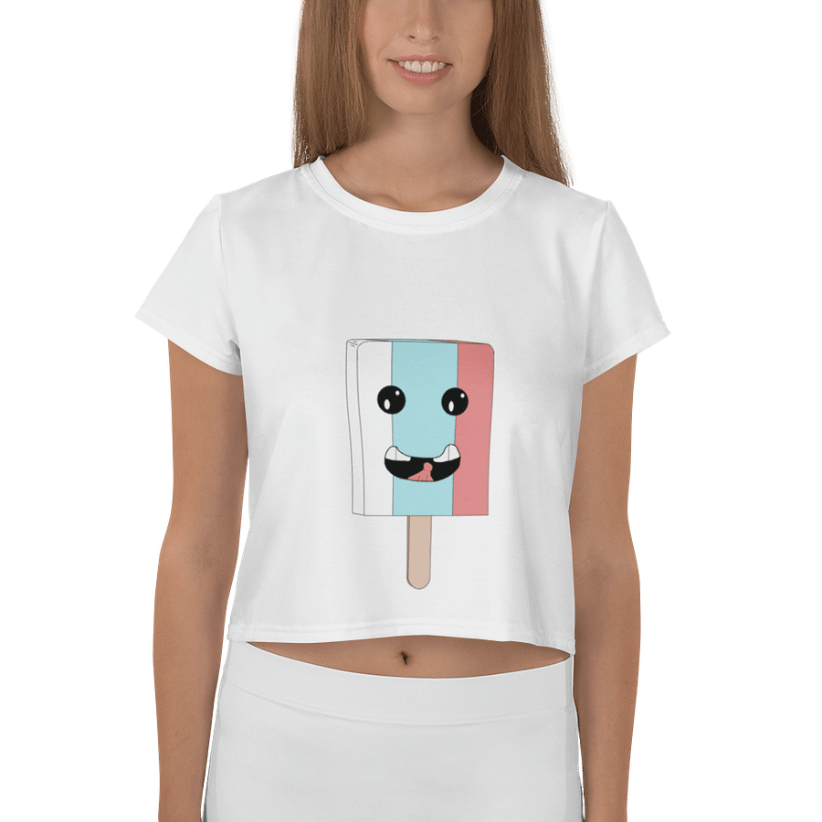 Sticky Steve Crop Top (White) product image (1)