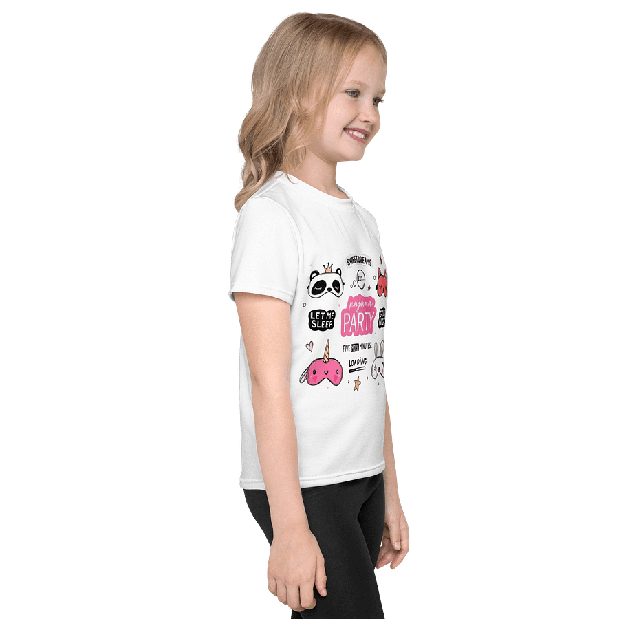 Kids Crew Neck T-Shirt Sleep Mask Graphic All Over Printed product image (4)